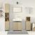 Set mobilier de baie, 4 piese, stejar sonoma, lemn prelucrat GartenMobel Dekor