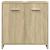 Set mobilier de baie, 3 piese, stejar sonoma, lemn prelucrat GartenMobel Dekor
