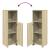 Set mobilier de baie, 4 piese, stejar sonoma, lemn prelucrat GartenMobel Dekor