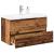 Dulap chiuvetă cu chiuvetă încorporată lemn vechi 81x39,5x49 cm GartenMobel Dekor
