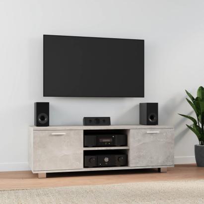Comodă TV, gri beton, 120x40,5x35 cm, lemn compozit GartenMobel Dekor