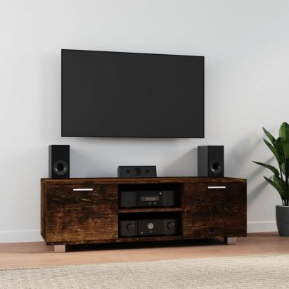 Comodă TV, stejar fumuriu, 120x40,5x35 cm, lemn prelucrat GartenMobel Dekor