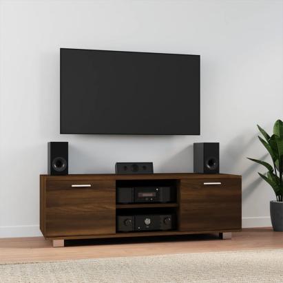 Comodă TV, stejar maro, 120x40,5x35 cm, lemn prelucrat GartenMobel Dekor
