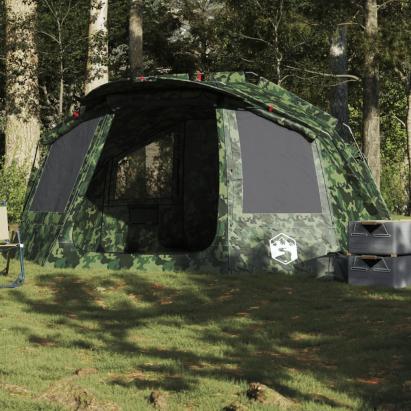 Cort de pescuit pentru 5 persoane, camuflaj, impermeabil GartenMobel Dekor
