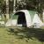 Cort de camping cupolă pentru 6 persoane, verde, impermeabil GartenMobel Dekor