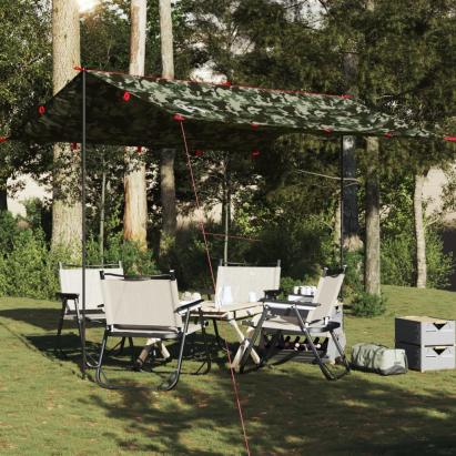 Prelată de camping, camuflaj, 306x306 cm, impermeabilă GartenMobel Dekor