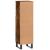 Dulap de baie, stejar afumat, 30x30x100 cm, lemn prelucrat GartenMobel Dekor