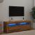 Dulap TV cu LED stejar artizanal 120x35x40 cm lemn prelucrat GartenMobel Dekor