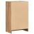 Pantofar, stejar artizanal, 60x35x92 cm lemn prelucrat GartenMobel Dekor