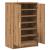 Pantofar, stejar artizanal, 60x35x92 cm lemn prelucrat GartenMobel Dekor