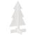 Brad de Crăciun decorativ, alb, 60 cm, lemn de pin masiv GartenMobel Dekor