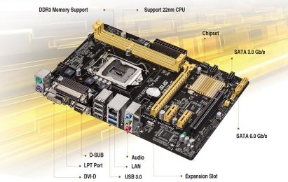 Placa de baza Asus H81M-C, Socket 1150, mATX, Shield, Cooler, Suporta CPU Gen 4 NewTechnology Media