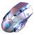 Mouse Nou pentru Gaming, E-Sports A4, 1600dpi, 6 Butoane, RGB, Gri, Wireless NewTechnology Media