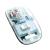 Mouse Nou M133, 2400dpi, 5 Butoane, Indicator Nivel Baterie, Transparent, Albastru, Wireless + Bluetooth NewTechnology Media