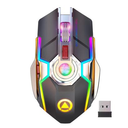 Mouse Nou pentru Gaming, E-Sports A5, 1600dpi, 7 Butoane, RGB, Wireless NewTechnology Media