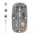 Mouse Nou M233, 1600dpi, 5 Butoane, Indicator Nivel Baterie, Transparent, Gri, Wireless + Bluetooth NewTechnology Media