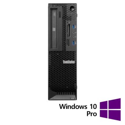 Workstation Refurbished Lenovo ThinkStation E32 SFF, Intel Quad Core i5-4670 3.4 - 3.8GHz, 16GB DDR3, SSD 256GB SATA, Intel Integrated HD Graphics 4600 + Windows 10 Pro NewTechnology Media