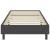 Cadru pat continental, gri, 90x200 cm, material textil GartenMobel Dekor