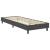 Cadru pat continental, gri, 90x200 cm, material textil GartenMobel Dekor