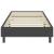 Cadru pat continental, gri, 100x200 cm, material textil GartenMobel Dekor