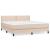Pat box spring cu saltea, cappuccino, 180x200cm piele ecologică GartenMobel Dekor