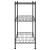 Raft de depozitare, 3 niveluri, negru, 60 x 35 x 76 cm, 150 kg GartenMobel Dekor