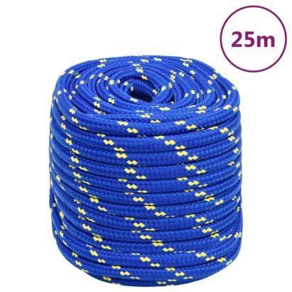 Frânghie de barcă, albastru, 16 mm, 25 m, polipropilenă GartenMobel Dekor