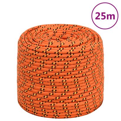 Frânghie de barcă, portocaliu, 10 mm, 25 m, polipropilenă GartenMobel Dekor