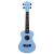 Set ukulele Soprano pentru copii, cu husă, bleu, 23" GartenMobel Dekor