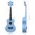 Set ukulele Soprano pentru copii, cu husă, bleu, 23" GartenMobel Dekor