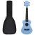 Set ukulele Soprano pentru copii, cu husă, bleu, 23" GartenMobel Dekor