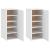 Pantofare, 2 buc., alb, 32x35x70 cm, PAL GartenMobel Dekor