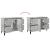 Dulap de chiuvetă, gri beton, 80x33x60 cm, lemn prelucrat GartenMobel Dekor