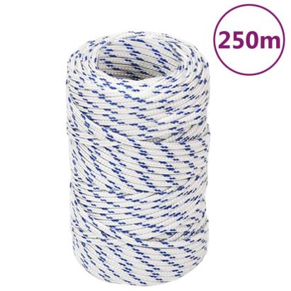 Frânghie de barcă, alb, 2 mm, 250 m, polipropilenă GartenMobel Dekor