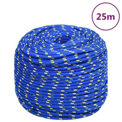 Frânghie de barcă, albastru, 10 mm, 25 m, polipropilenă GartenMobel Dekor