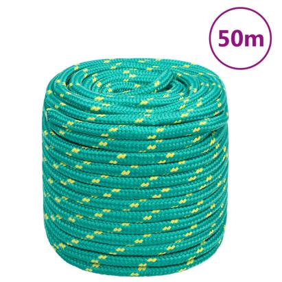 Frânghie de barcă, verde, 16 mm, 50 m, polipropilenă GartenMobel Dekor