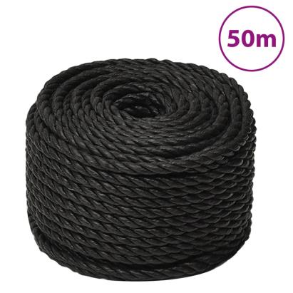 Frânghie de lucru, negru, 14 mm, 50 m, polipropilenă GartenMobel Dekor