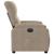Fotoliu rabatabil electric, gri taupe, microfibră GartenMobel Dekor