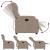 Fotoliu rabatabil electric, gri taupe, microfibră GartenMobel Dekor