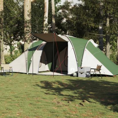 Cort de camping cupolă pentru 6 persoane, verde, impermeabil GartenMobel Dekor
