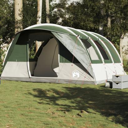 Cort de camping tunel pentru 5 persoane, verde, impermeabil GartenMobel Dekor