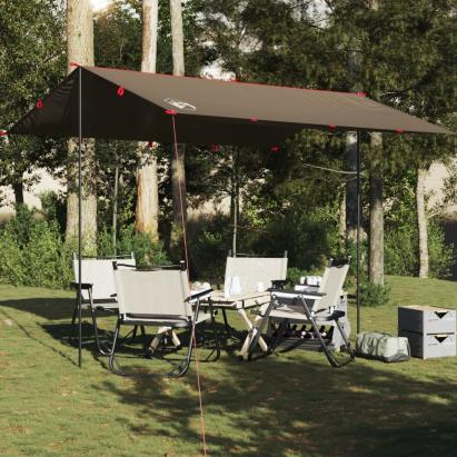 Prelată de camping, maro, 366x306 cm, impermeabilă GartenMobel Dekor