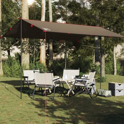 Prelată de camping, maro, 406x306 cm, impermeabilă GartenMobel Dekor