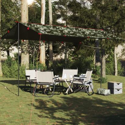Prelată de camping, camuflaj, 506x306 cm, impermeabilă GartenMobel Dekor