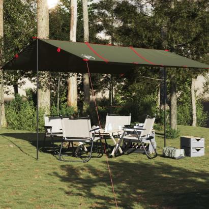 Prelată de camping, verde măsliniu, 451x420 cm, impermeabilă GartenMobel Dekor