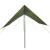 Prelată de camping verde măsliniu, 438x376x212 cm, impermeabilă GartenMobel Dekor