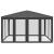 Cort de petrecere cu 8 pereți din plasă, antracit, 4x4 m, HDPE GartenMobel Dekor