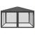 Cort de petrecere cu 8 pereți din plasă, antracit, 4x4 m, HDPE GartenMobel Dekor