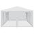 Cort de petrecere cu 12 pereți din plasă, alb, 8x4 m, HDPE GartenMobel Dekor