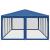 Cort de petrecere cu 12 pereți din plasă, albastru, 8x4 m, HDPE GartenMobel Dekor